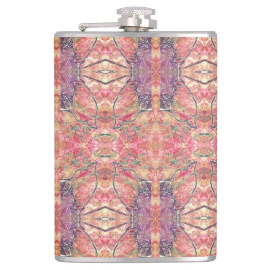 Flasques Motif violet et rose (Devant)