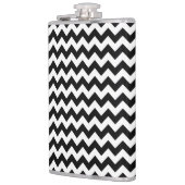 Flasques Motif Zigzag noir et blanc, Motif Chevron (Gauche)