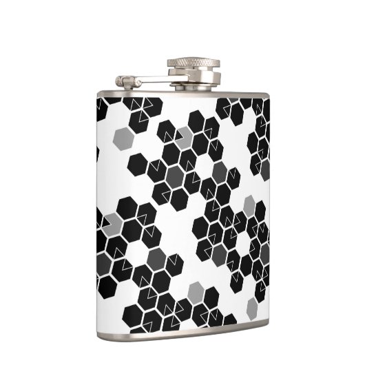 Flasques Motifs de données sur le hexadécimal noir (Droite)