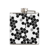 Flasques Motifs de données sur le hexadécimal noir (Dos)