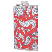 Flasques Motifs de fleurs vintage rouges mignons (Gauche)