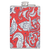 Flasques Motifs de fleurs vintage rouges mignons (Dos)