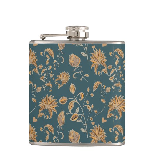 Flasques Motifs de flore en fleurs (Devant)