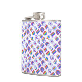 Flasques Motifs d'icônes arc-en-ciel colorées (Gauche)