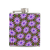 Flasques Motifs marguerite violet (Devant)