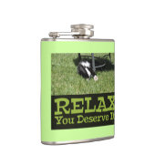 Flasques Motivation Chat Relaxant Sur L'Herbe Verte Cool (Droite)