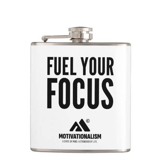 Flasques MOTIVATIONNALISME© Alimentez Votre Concentration_ (Devant)