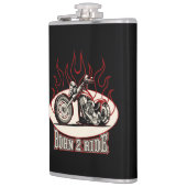 Flasques Moto caricature (Gauche)