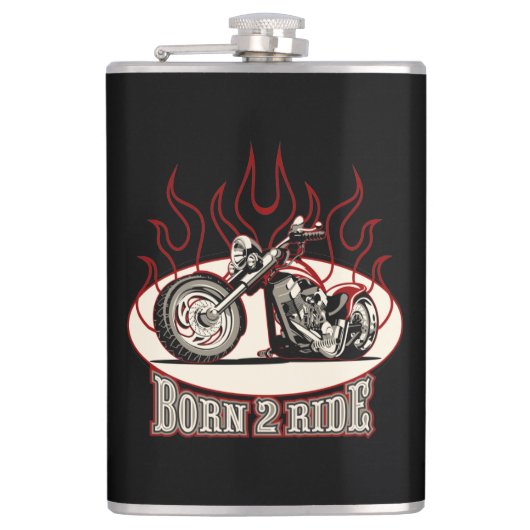 Flasques Moto caricature (Devant)