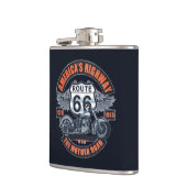 Flasques Moto et route 66 (Gauche)