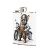 Flasques Motocyclette bouledogue français (Gauche)