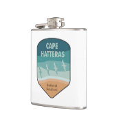 Flasques Mouettes de la côte nationale du Cap Hatteras (Gauche)