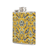 Flasques Moutarde Jaune et Oiseaux de la Marine, Papillons  (Gauche)