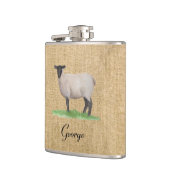 Flasques Moutons du Suffolk d'aquarelle (Gauche)