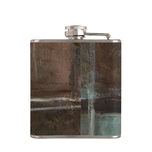 Flasques Mur de briques rouge et gris (Dos)