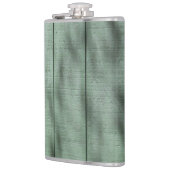 Flasques Mur en bois vert rustique avec les ombres (Gauche)