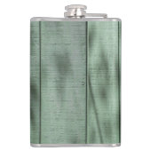 Flasques Mur en bois vert rustique avec les ombres (Dos)