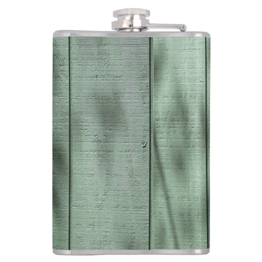 Flasques Mur en bois vert rustique avec les ombres (Dos)