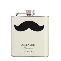 Mustache Groomsman Cadeau Nom personnalisé