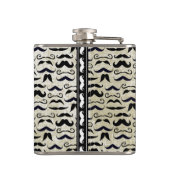 Flasques Mustache M. Hipster Vintage Retro (Dos)
