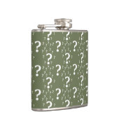 Flasques Mystère question marque énigme puzzle vert olive (Droite)