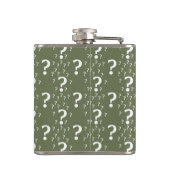 Flasques Mystère question marque énigme puzzle vert olive (Dos)