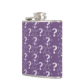 Flasques Mystère question marque énigme puzzle violet (Gauche)