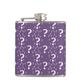 Flasques Mystère question marque énigme puzzle violet (Devant)