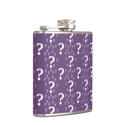 Flasques Mystère question marque énigme puzzle violet (Droite)