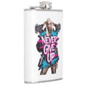Flasques N'abandonnez jamais le devis de graffiti (Droite)