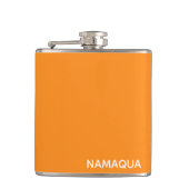 Flasques Namaqua orange nom de la couleur (Devant)