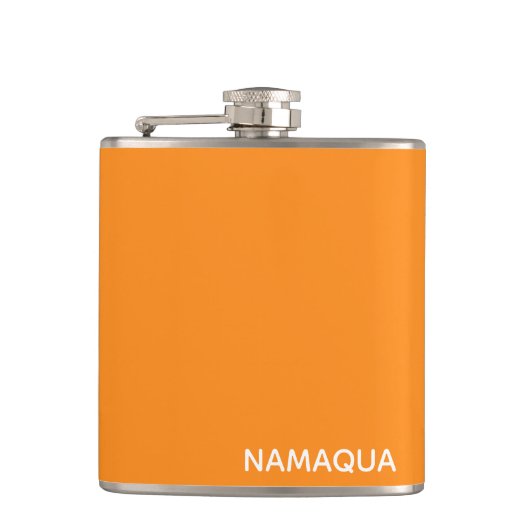Flasques Namaqua orange nom de la couleur (Devant)