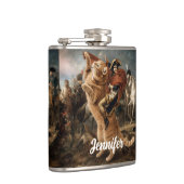 Flasques Napoléon chevauchant un chat de bataille géant (Droite)