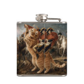 Flasques Napoléon chevauchant un chat de bataille géant (Dos)