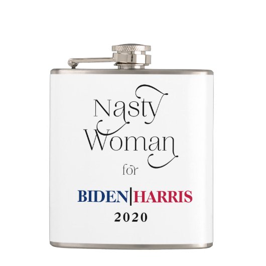 Flasques Nasty Woman pour Biden-Harris 2020 (Devant)