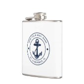 Flasques Nautical Anchor Boat  Name Custom (Gauche)