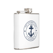 Flasques Nautical Anchor Boat  Name Custom (Droite)