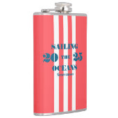 Flasques Nautical Party Vinyl Wrapped Flask (Droite)