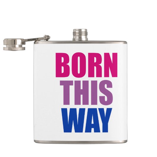 Flasques Né ainsi Bisexual Bi Pride LGBTQ (Ouvert)