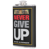 Flasques Ne jamais abandonner ne jamais abandonner le devis (Gauche)