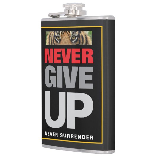 Flasques Ne jamais abandonner ne jamais abandonner le devis (Gauche)