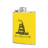 Flasques Ne marche pas sur moi Drapeau Gadsden BLACK JAUNE (Gauche)