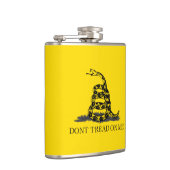 Flasques Ne marche pas sur moi Drapeau Gadsden BLACK JAUNE (Droite)