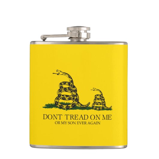 Flasques Ne Marche Pas Sur Moi Ou Mon Fils Gadsden Flag Mem (Devant)