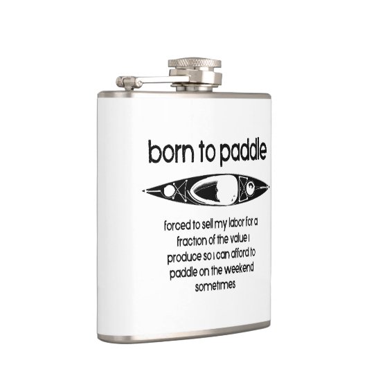 Flasques Né Pour Pagayer Un Kayak Contraint À Travailler (Droite)