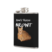 Flasques Ne stress pas Meowt - Orange Chat me stress Out (Gauche)