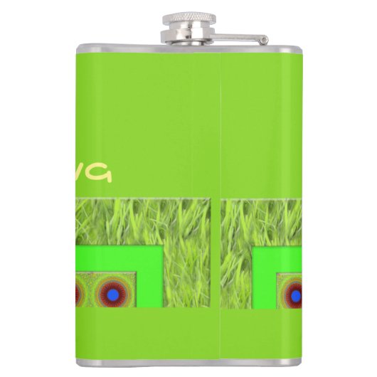 Flasques Ne vous inquiétez pas d'être heureux d'impression (Dos)