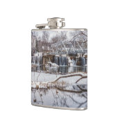 Flasques Neige Au Barrage Finley (Gauche)