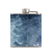 Flasques Neige d'hiver avec loups en forêt À feuillage pers (Dos)