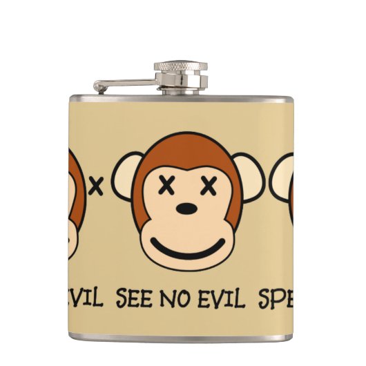 Flasques N'entendez aucun singe de mal (Devant)